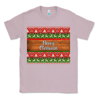Lilac merry christmas knitted reindeer pattern Classic Tee - Jasminsmagicworld