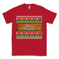 Red merry christmas knitted reindeer pattern Classic Tee - Jasminsmagicworld