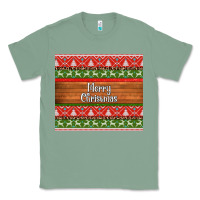 Sage merry christmas knitted reindeer pattern Classic Tee - Jasminsmagicworld