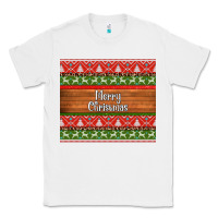 White merry christmas knitted reindeer pattern Classic Tee - Jasminsmagicworld