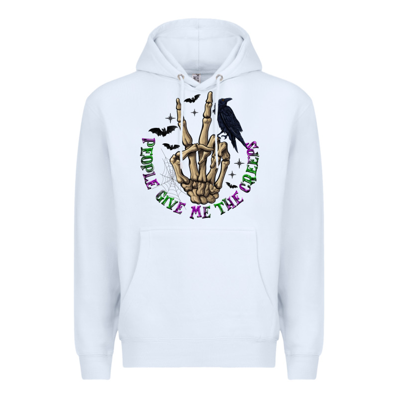People Give Me The Creeps Premium Hoodie by texasbilliewilder | Teevron