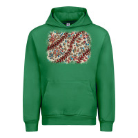 Emerald Baseball leopard glitter background Urban Hoodie - HowdyJamesFarm