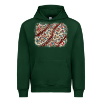Foreset Green Baseball leopard glitter background Urban Hoodie - HowdyJamesFarm