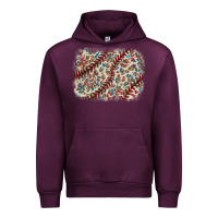 Mauve Wine Baseball leopard glitter background Urban Hoodie - HowdyJamesFarm