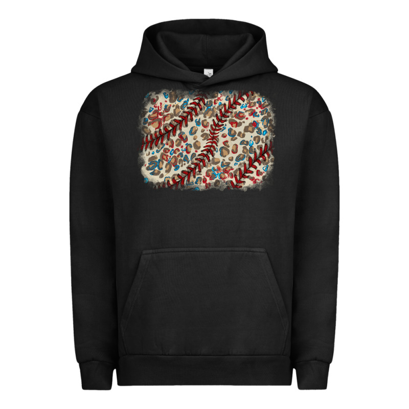 Baseball Leopard Glitter Background Urban Hoodie by HowdyJamesFarm | Teevron
