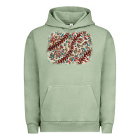 Pigment Oil Green Baseball leopard glitter background Urban Hoodie - HowdyJamesFarm