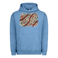 Pigment Pebble Blue Baseball leopard glitter background Urban Hoodie - HowdyJamesFarm