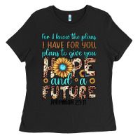 Black for i know the plans i have for you plans to give you hope and a futur Ladies Tee - JahusDesignShop