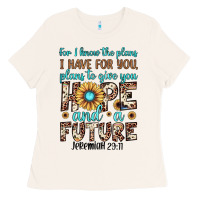 For I Know The Plans I Have For You Plans To Give You Hope And A Futur Ladies Tee | Teevron