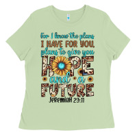 Matcha for i know the plans i have for you plans to give you hope and a futur Ladies Tee - JahusDesignShop