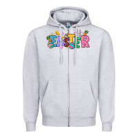 Heather Grey Easter Zipper Hoodie - NancyCooperArtShop