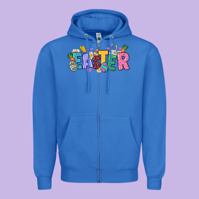 Easter Zipper Hoodie Designed By Nancycooperartshop