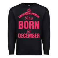 Black LEGENDS ARE BORN İN DECEMBER Premium Sweatshirt - Bettercallsaul