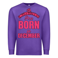 Purple LEGENDS ARE BORN İN DECEMBER Premium Sweatshirt - Bettercallsaul