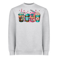 Heather Grey nurse fuel coffee Heavyweight Sweatshirt - Jasminsmagicworld