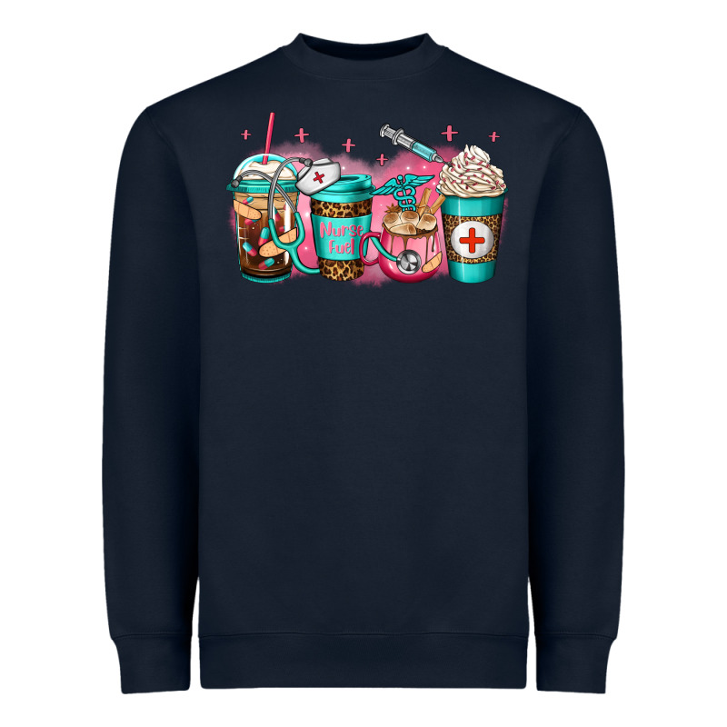 Nurse Fuel Coffee Heavyweight Sweatshirt by Jasminsmagicworld | Teevron