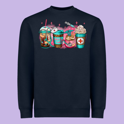 Nurse Fuel Coffee Heavyweight Sweatshirt Designed By Jasminsmagicworld