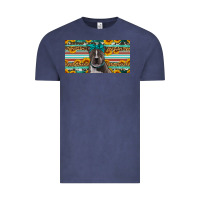 Vintage Denim pittbull license plate Vintage Tee - Artiststas