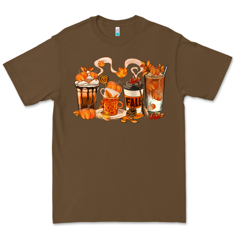 Fall Coffee Cups Premium Tee by texasbilliewilder | Teevron