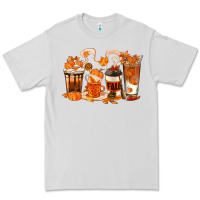 Dove Grey Fall Coffee Cups Premium Tee - texasbilliewilder