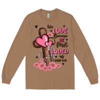 Toasted Coconut valentine cross Long Sleeve Tee - MaliasSmallBusiness