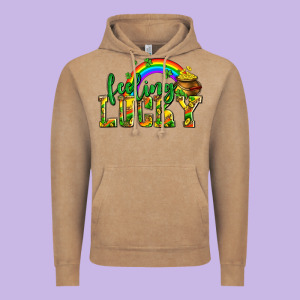 Feeling Lucky With Coins Vintage Hoodie Designed By Adodesignshop