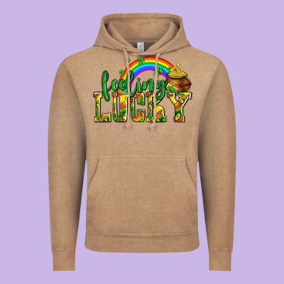 Feeling Lucky With Coins Vintage Hoodie Designed By Adodesignshop