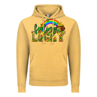 Vintage Mustard feeling lucky with coins Vintage Hoodie - AdoDesignShop