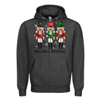Charcoal Heather Nuts About Christmas Zipper Hoodie - MaliasSmallBusiness