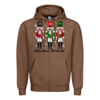 Chestnut Nuts About Christmas Zipper Hoodie - MaliasSmallBusiness
