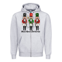 Heather Grey Nuts About Christmas Zipper Hoodie - MaliasSmallBusiness