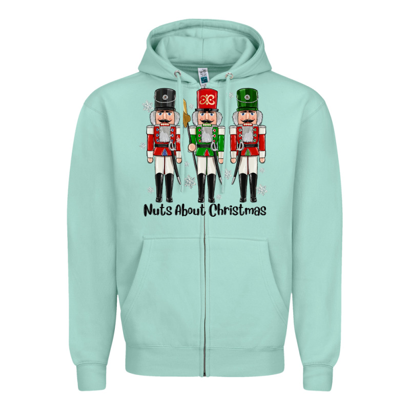 Nuts About Christmas Zipper Hoodie by MaliasSmallBusiness | Teevron