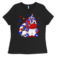 4th Of July American Unicorn Ladies Tee | Teevron