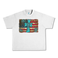 Lunar Rock flag and turquoise cross Urban Heavy Tee - AdoDesignShop