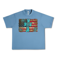 Pebble Blue flag and turquoise cross Urban Heavy Tee - AdoDesignShop