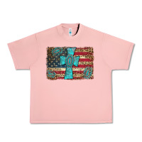 Salmon flag and turquoise cross Urban Heavy Tee - AdoDesignShop