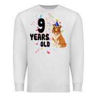 Oatmeal Heather 9 Years Old Premium Sweatshirt - Bettercallsaul