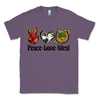 Lavender peace love west Classic Tee - BarkalooDesign