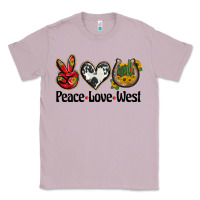 Lilac peace love west Classic Tee - BarkalooDesign