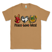 Toasted Coconut peace love west Classic Tee - BarkalooDesign