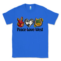 True Royal peace love west Classic Tee - BarkalooDesign