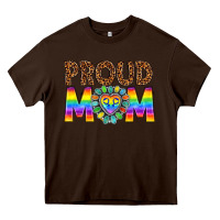 Chocolate Brown proud mom lgbtq Heavy Core Tee - texasbilliewilder
