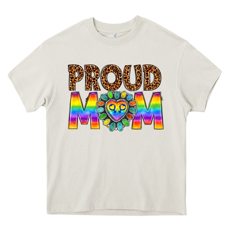 Proud Mom Lgbtq Heavy Core Tee by texasbilliewilder | Teevron
