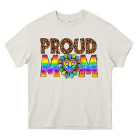 Cream proud mom lgbtq Heavy Core Tee - texasbilliewilder