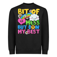 Black bit of a mess but doin my best Heavyweight Sweatshirt - NancyCooperArtShop