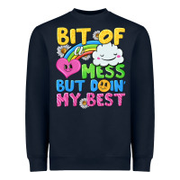 Navy bit of a mess but doin my best Heavyweight Sweatshirt - NancyCooperArtShop