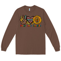 Chestnut peace love sunshine Long Sleeve Tee - JahusDesignShop