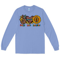 Colony Blue peace love sunshine Long Sleeve Tee - JahusDesignShop