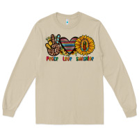 Mushroom peace love sunshine Long Sleeve Tee - JahusDesignShop