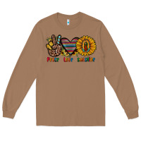 Toasted Coconut peace love sunshine Long Sleeve Tee - JahusDesignShop